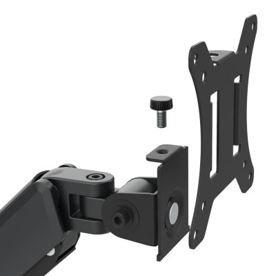 22. MACLEAN UCHWYT NA 2 MONITORY,SPRĘŻYNA GAZOWA, 17"-32", 2-10KG, CZARNY MC-136