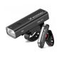 Zestaw lampek rowerowych Wozinsky WSBLB2 przednia (400 lm) USB-C i tylna USB micro - czarny