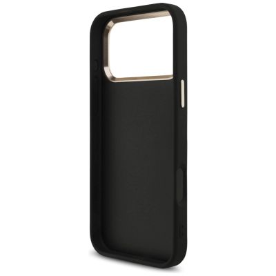 7. Etui Guess Fixed Glitter Big 4G Metal Frame na iPhone 17 Pro Max - czarne