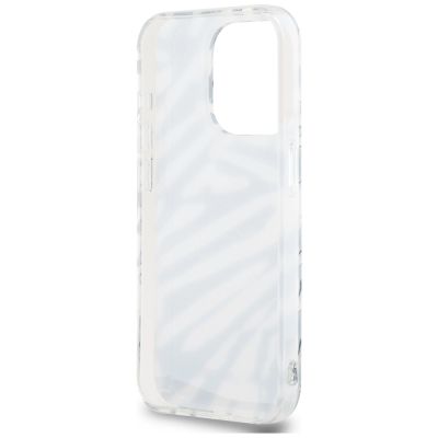 6. Etui Karl Lagerfeld IML Zebra Pattern & Cord na iPhone 15 Pro Max - czarne