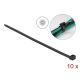 DeLOCK Trytyka odporna na ultrafiolet, D 1220 x S 9,0 mm czarna, 10 szt.