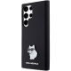 2. Etui Karl Lagerfeld Silicone Choupette Metal Pin na Samsung Galaxy S24 Ultra - czarne