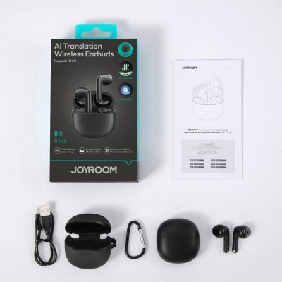 8. Słuchawki bezprzewodowe Joyroom JR-FB1 Funpods Bluetooth 6.0 douszne TWS z funkcjami AI - czarne