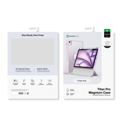7. Etui AMAZINGTHING Titan Pro Mag Case na iPad 11" 2025 - różowe
