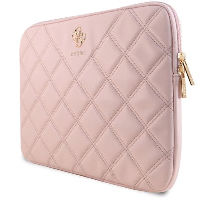 2. Pokrowiec Guess Quilted 4G na laptopa 14" - różowy