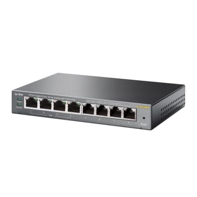 8. TP-Link TL-SG108PE Zarządzany L2 Gigabit Ethernet (10/100/1000) Obsługa PoE Czarny