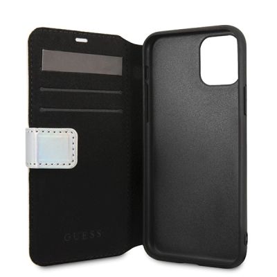 3. Etui Guess Iridescent na iPhone 11 Pro Max - srebrne