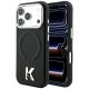 Etui Karl Lagerfeld Grained Embossed Ring & Kameo Logo MagSafe na iPhone 18 Pro / 17 Pro - czarne