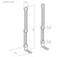 2. MACLEAN UCHWYT VESA NA SOUNDBAR UNIWERSALNY, 15KG MAX MC-334