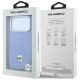 8. Etui Karl Lagerfeld Grained Karl Head Metal MagSafe na iPhone 18 Pro / 17 Pro - jasnoniebieskie