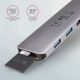 3. Axagon HMC-5 stacja dokująca Przewodowa USB 3.2 Gen 1 (3.1 Gen 1) Type-C Szary