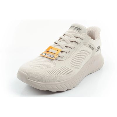 9. Skechers buty sportowe męskie Bobs Squad Chaos SLIP-INS ecru