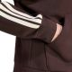 4. Bluza damska adidas Essentials 3-Stripes Full-Zip Fleece Hoodie brązowa KX0784
