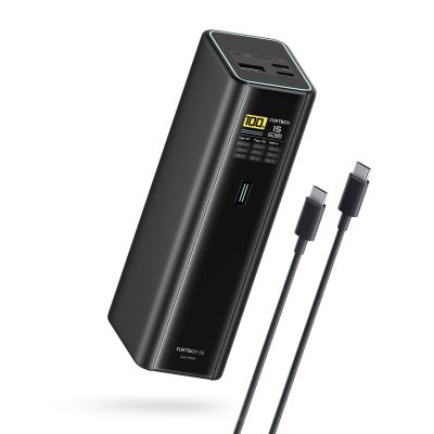 Powerbank Cuktech PB200U 210 W 20000 mAh 2x USB-C + USB-A z wyświetlaczem TFT i kablem USB-C 240 W - czarny