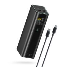 Powerbank Cuktech PB200U 210 W 20000 mAh 2x USB-C + USB-A z wyświetlaczem TFT i kablem USB-C 240 W - czarny
