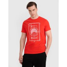 T-shirt regular z nadrukiem siatkarskim męski 4F 4FRAW25TTSHM3236-62S