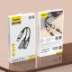 11. Adapter Dudao L13C+ 2w1 USB-C - szary