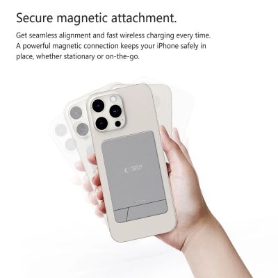6. Powerbank Tech-Protect PB14 LifeMag MagSafe 5000 mAh - szary