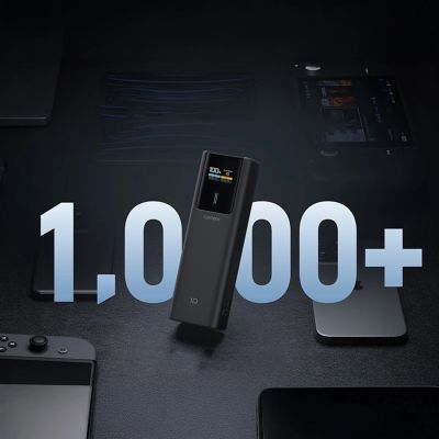 8. Powerbank Cuktech CKPB100PGLBL 150W 10000mAh USB-C USB-A - czarny