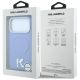 8. Etui Karl Lagerfeld Grained Embossed Ring & Kameo Logo MagSafe na iPhone 18 Pro / 17 Pro - jasnoniebieskie