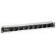 Equip 333292 rozdzielacz zasilania PDU 9 x gniazdo sieciowe 1U Czarny, Srebrny