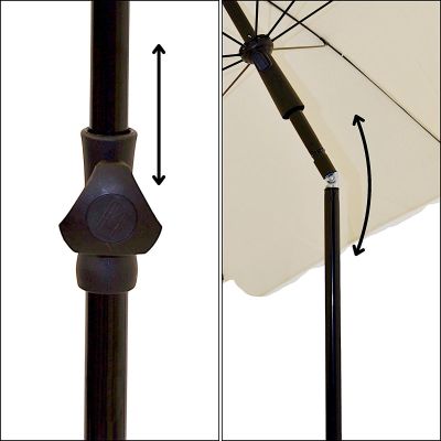 21. PARASOL OGRODOWY 185CM KREMOWY