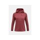 Bluza damska PEAK PERFORMANCE W Trail Polartec Power Grid Zip Hood kolor czerwony