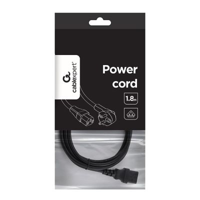 4. Kabel GEMBIRD PC-186-VDE (C13 / IEC C13 / IEC 320 C13 - Schuko ; 1,8m; kolor czarny)