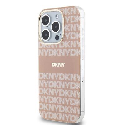 2. Etui DKNY IML Mono & Stripe MagSafe na iPhone 13 Pro Max - różowe