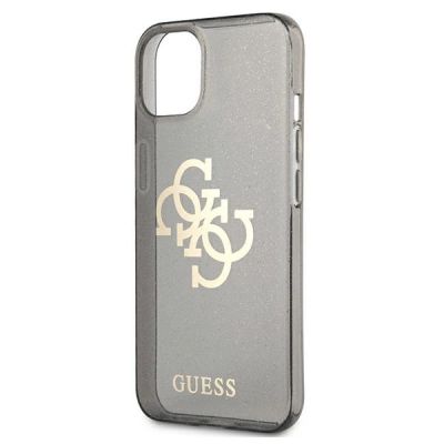 6. Etui Guess Glitter 4G Big Logo na iPhone 13 mini - czarne