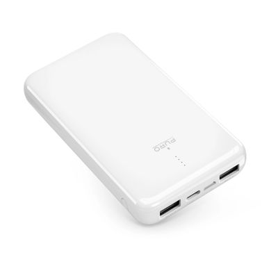 2. Powerbank Puro White 10000mAh 12W 2xUSB-A + USB-C - biały