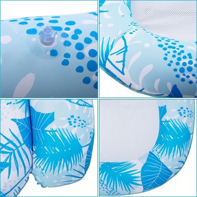 4. MATERAC DMUCHANY 84x95x28CM PŁYWAJĄCY LEŻAK Z SIATKĄ 33365