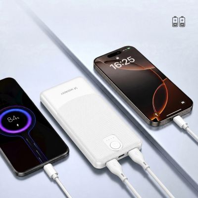 10. Powerbank Wozinsky Wpower WPBBK-3 10000 mAh 10 W 2x USB-A 2A - biały