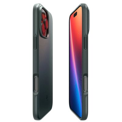 7. Etui Spigen Thin Fit MagSafe do na iPhone 16 Pro Max - zielone