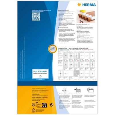 2. HERMA 10775 etykiet do nadruku Biały Samoprzylepne etykiety do drukowania