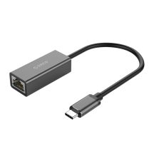 Adapter sieciowy Orico XC-R45-V1 USB-C do RJ45 Gigabit Ethernet 1 Gbps - czarny
