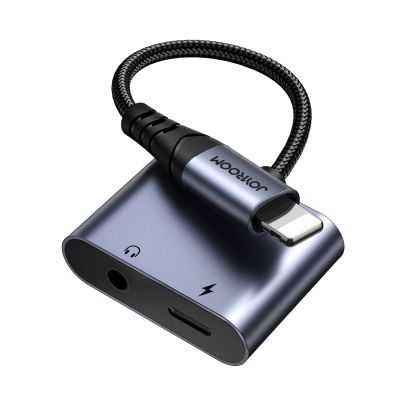 3. Adapter DAC 2w1 Joyroom SY-L01 Lightning do Lightning / mini jack 3.5 mm - czarny
