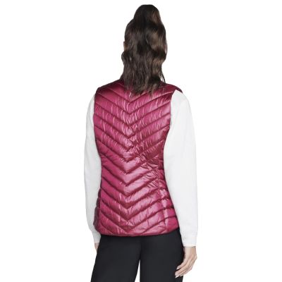 2. Skechers GO Shield Shine Vest JA151-PKRD Różowe L