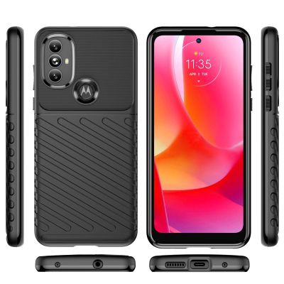 8. Thunder Case elastyczne pancerne etui pokrowiec Motorola Moto G Power 2022 czarny