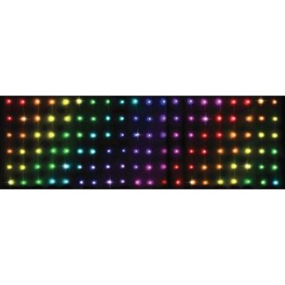 30. LAMPKI CHOINKOWE KURTYNA ŚWIETLNA ZEW/WEW 120 LED 300X60CM Z PILOTEM RGB KOLOR