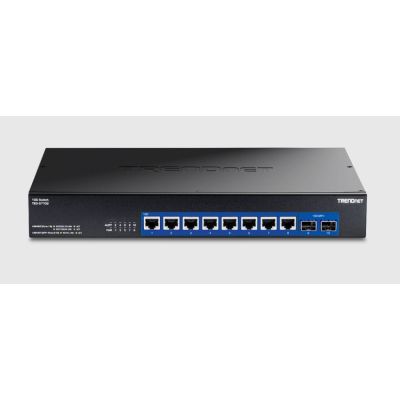 2. Trendnet TEG-S7102 przełącznik sieciowy Nie zarządzany 10G Ethernet (100/1000/10000) Desktop Czarny