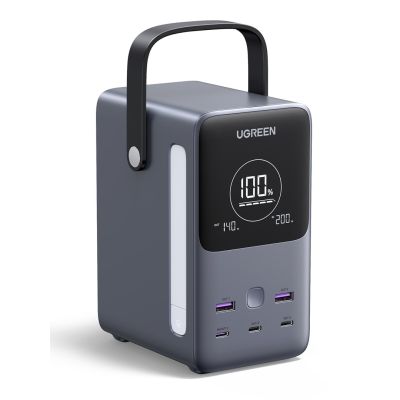 7. Ugreen Nexode Power Bank 48000 mAh Lit Szary