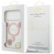 8. Etui Guess Resin Flowers Glitter MagSafe na iPhone 17 Pro Max - różowe