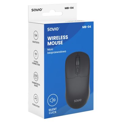 5. SAVIO MYSZ BEZPRZEWODOWA BT 2.4 GHZ MB-04