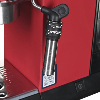 10. Ekspres kolbowy DeLonghi Dedica Style EC 685.R (1300W; kolor czerwony)