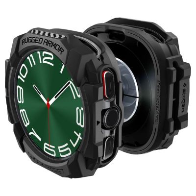 7. Etui Spigen Rugged Armor na Samsung Galaxy Watch Ultra (47 mm) - czarny mat