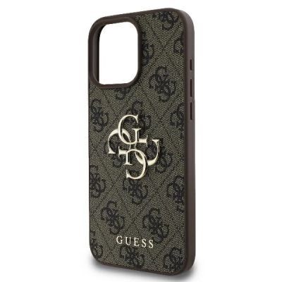 6. Etui Guess 4G Big Logo na iPhone 16 Pro Max - brązowe