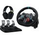 15. Logitech G 991-000539 kontroler gier Aluminium, Czarny USB Kierownica + pedały + zestaw słuchawkowy PC, PlayStation 4, PlayStation 5, Playstation 3