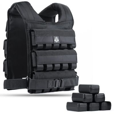 14. Kamizelka treningowa obciążeniowa 20 kg z bloczkami W20B | DBX Bushido