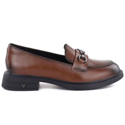 2. Skórzane półbuty damskie lordsy brązowe Vinceza 39991